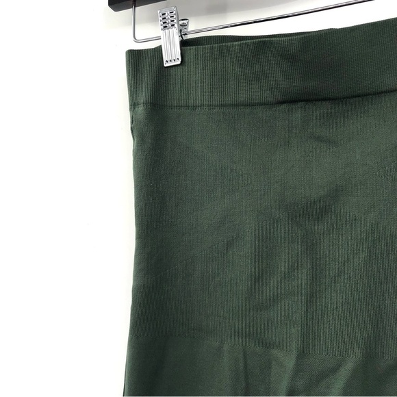 BLANQI Everyday Maternity Belly Support Leggings High Rise Seamless M Green - Picture 5 of 6